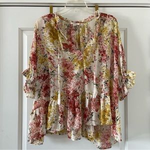 Umgee Flowy Floral Top
